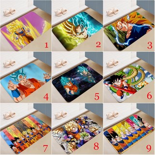 Thảm Cửa Hoạt Hình Nhật Bản Anime Son Goku DRAGON BALL Phòng Ngủ Văn Phòng Trang Trí Nhà Cửa Thảm Sàn Chống Trơn Trượt (60x40CM)
