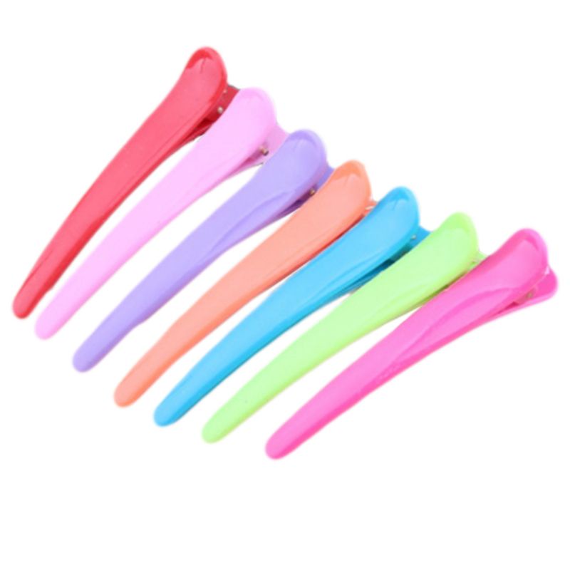 Fl 1 Kẹp Tóc Mỏ Vịt Để Tạo Kiểu Nhiều Màu Sắc Nhựa Neon Thạch Kẹo Màu Cá Sấu Kẹp Tóc Barrettes Cho Nữ Gi