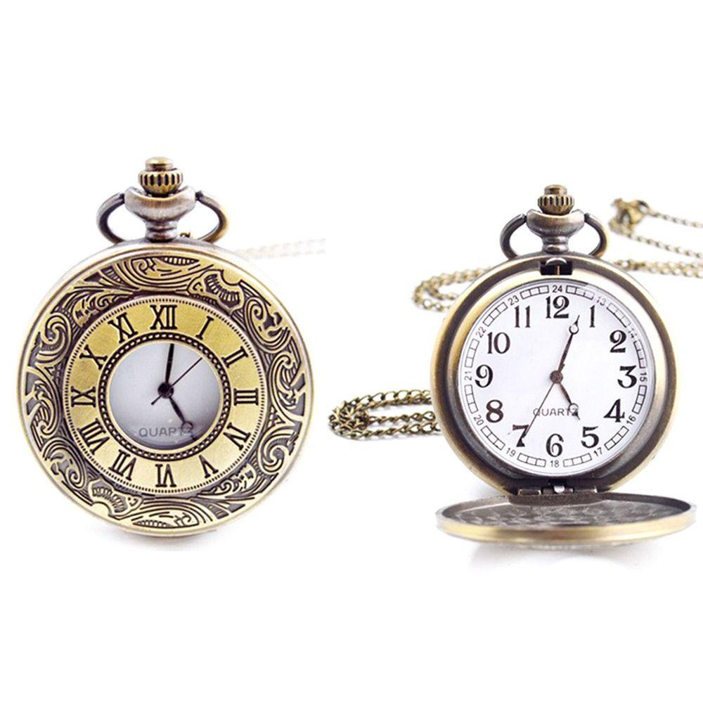 Đồng hồ HOBBYIN Fob có vòng cổ Đồng hồ bỏ túi thạch anh cổ điển
