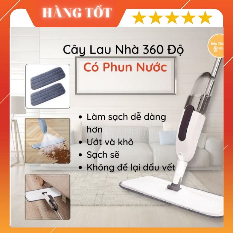 Chổi Lau Nhà Có Bình Xịt Nước Phun Sương Xoay 36 Độ Bộ Chổi Lau Nhà Thông Minh Phun Sương Lau Siêu Sạch