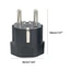 GODD Thụy Sĩ sang Châu Âu Cắm Adapter Ổ Cắm Điện Kết Nối Du Lịch 250V Adapter Ổ Cắm