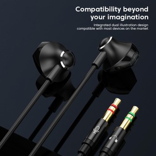 Tai Nghe Nhét Tai Jack 3.5MM Dài 2M / 3M Có Micro Chuyên Dụng Cho Máy Tính