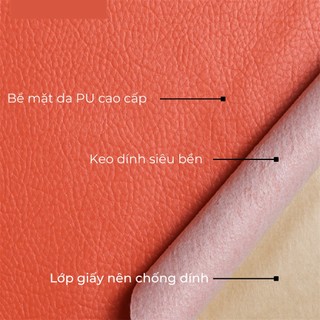 Da Pu tự dính, da dán ghế sofa, dán nội thất