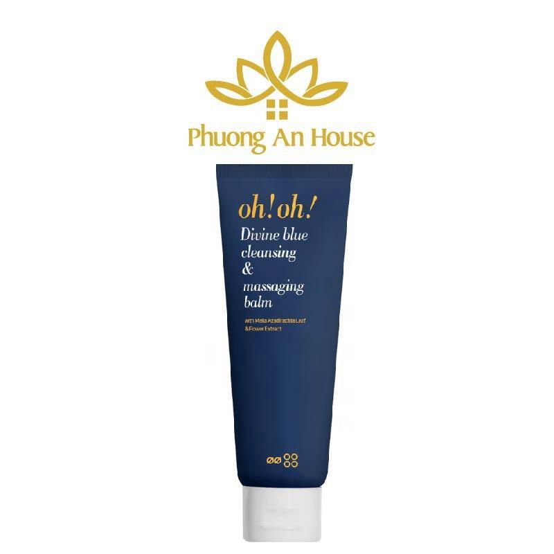 Sáp tẩy trang oh!oh! Divine Blue Cleansing & Massaging Balm Hàn Quốc Làm sạch sâu, chăm sóc da 150ml - PhuongAnHouse