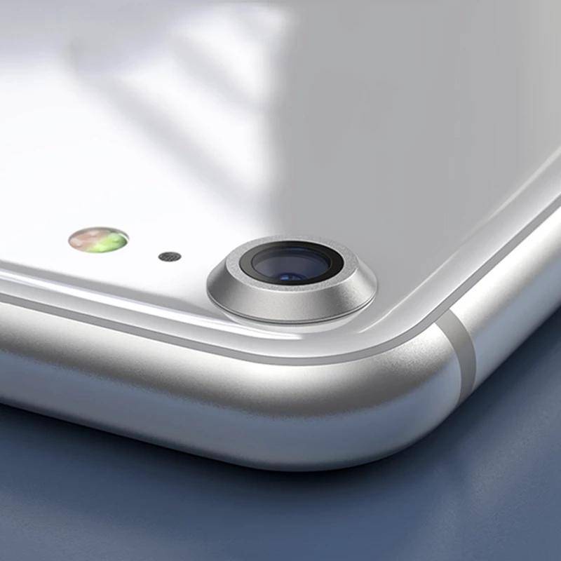 Bảo Vệ Ống Kính Máy Ảnh Cho iPhone 7 8 Kim Loại Camer Vòng Bảo Vệ Trên Cho iPhone SE 2020 2022 SE3 Nắp Bảo Vệ