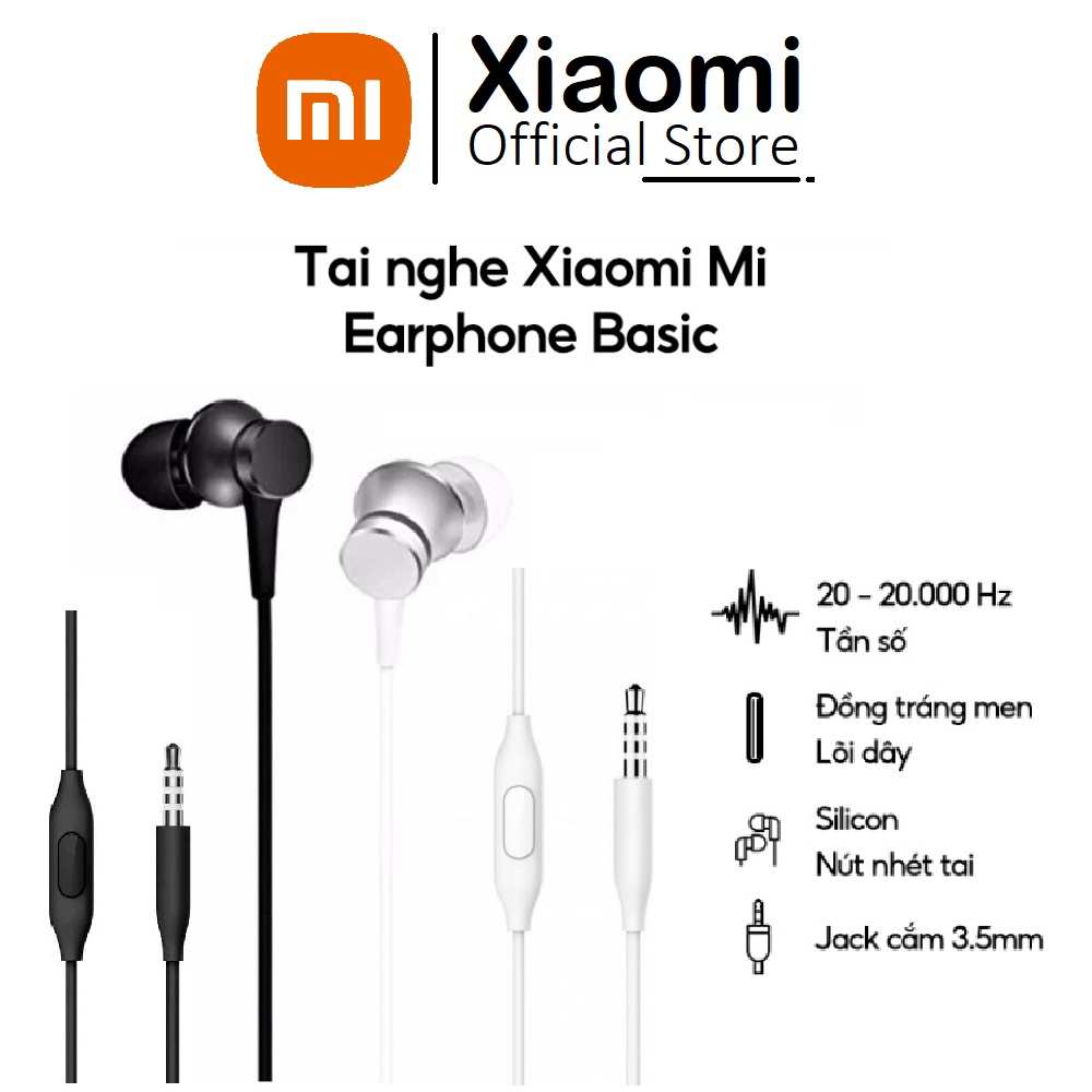 Tai Nghe Xiaomi Mi Earphone Basic (Global Version) Hàng Chính Hãng Bảo