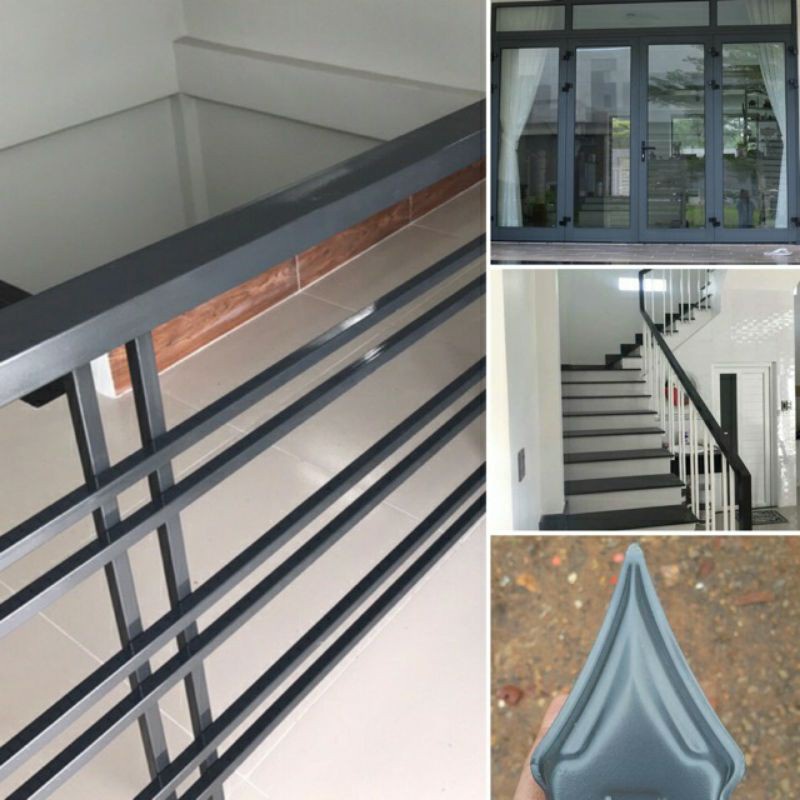 Sơn sắt mạ kẽm màu xám xingfa mờ, xám đậm mờ Xingfa, biển đậm mờ xingfa ...