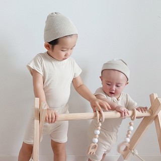 Bộ cộc tay cotton trơn nhiều màu cho bé trai và bé gái