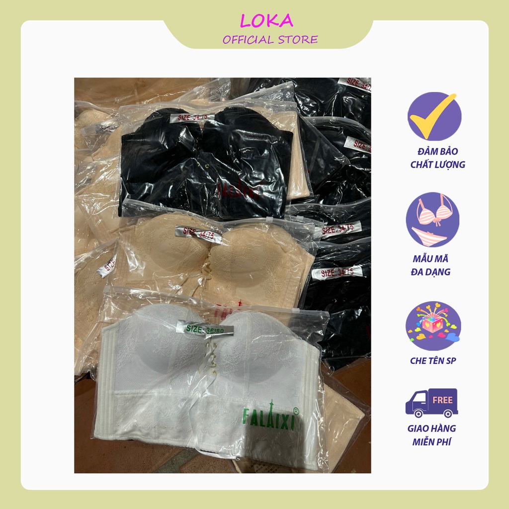 [AN08] Áo ngực không dây, áo cúp ngực định hình rút dây tạo khe, đệm bàn tay nâng ngực | BigBuy360 - bigbuy360.vn