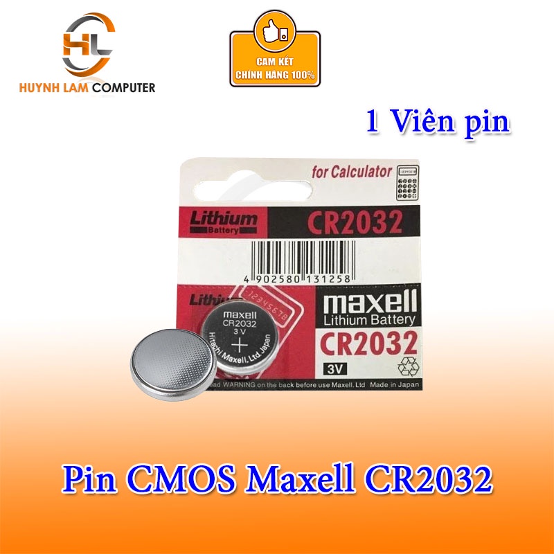 1 Viên Pin Cmos Maxell Cr2032 3v Dùng Cho Máy Tính Các Thiết Bị điện