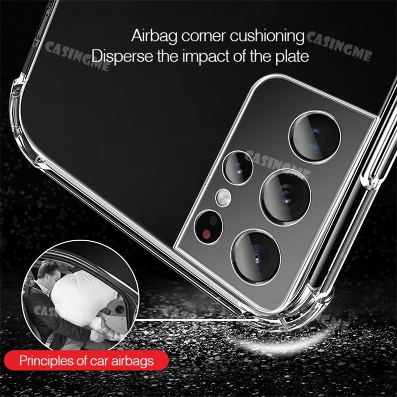 Ốp lưng trong suốt túi khí Samsung S26 Ultra 2025 cho Samsung Galaxy S26Ultra S26 26S SamsungS26Ultra S 26 S25 Plus + Ốp điện thoại chống sốc silicon siêu 5G Ốp lưng trong suốt trong suốt