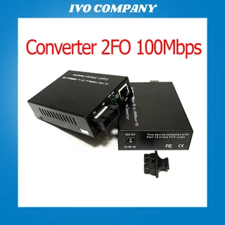 (THANH LÝ) Thiết Bị Chuyển Đổi Quang Điện Converter 2FO 1 Quang 1 LAN 100Mbps Loại Cao Cấp