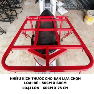 Baga chở hàng đa năng liền khối - Tải trọng cao, lắp vừa hầu hết xe máy.