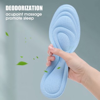 Miếng Lót Giày Thể Thao Bằng Cotton 5D Giảm Xóc Thoải Mái