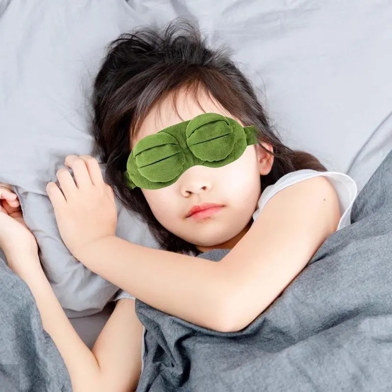 [Đặc trưng] Mặt Nạ Che Mắt Ngủ Bằng Vải Bông Mềm Mại Thoải Mái Họa Tiết Hoạt Hình Dành Cho Trẻ Em Và Người Lớn
