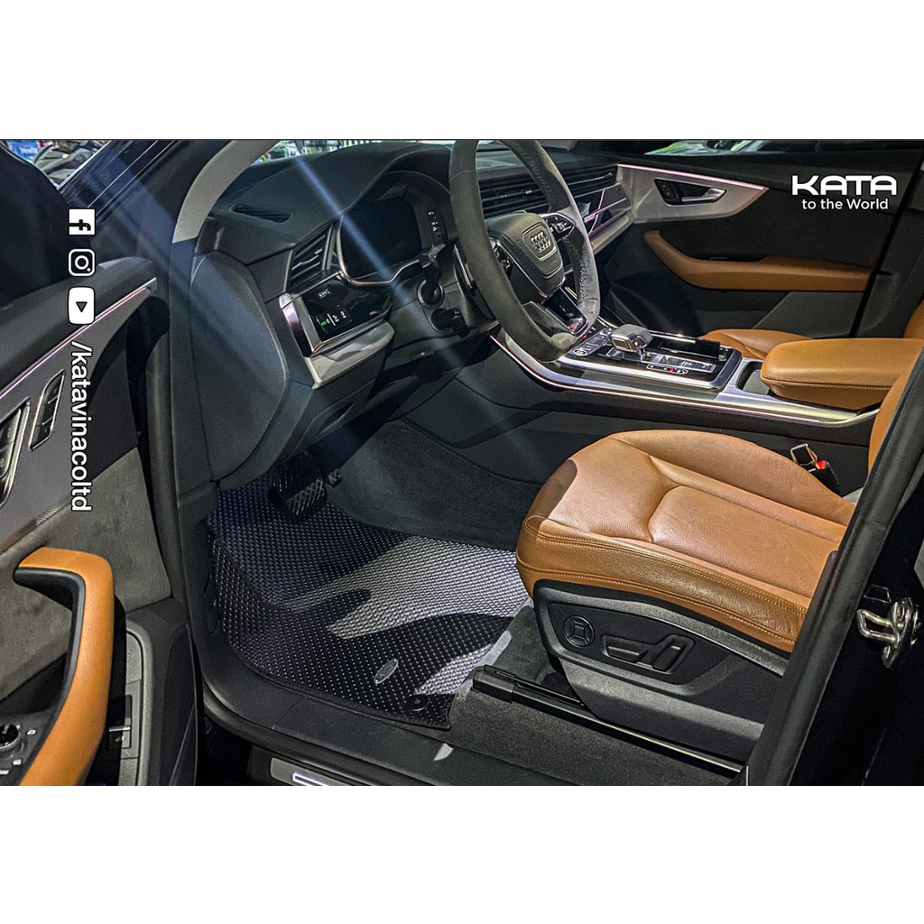 Thảm lót ô tô KATA cho xe Audi Q8 (2020 - 2025)  - Khít với sàn, Chống trơn, Không mùi, Không ẩm mốc