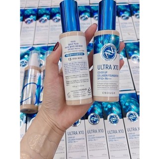 [Y105] Kem Nền Collagen Ultra X10 Hydro Moisture ENOUGH SPF15 - Phù hợp tất cả loại da