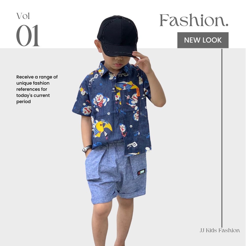 Quần short bé trai linen năng động thoải mái thời trang - JJ Kids