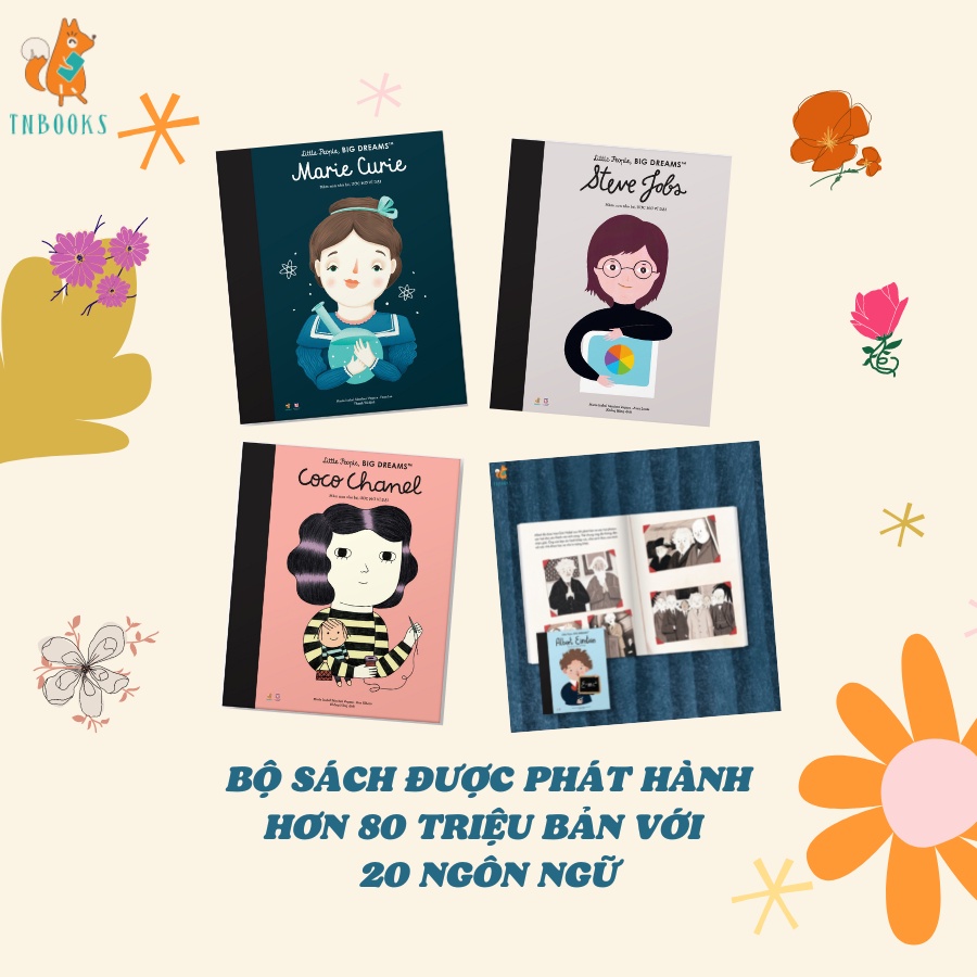 Ảnh Sách Tương Tác Cho Bé - Bộ 4 Cuốn Danh Nhân Thế Giới - Mầm Non Nhỏ Bé, Ước Mơ Vĩ Đại 4