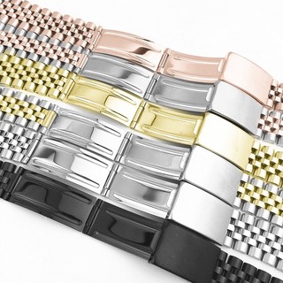 ROLEX Dây Đeo Đồng Hồ Bằng Thép Không Gỉ 5 Hạt 18mm 20mm 22mm