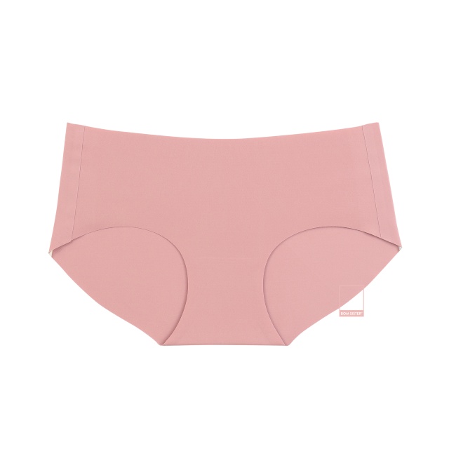 Ảnh Quần lót nữ su đúc cắt viền màu trơn đáy hai lớp cotton, không đường may BOM SISTER MUQ0310 1