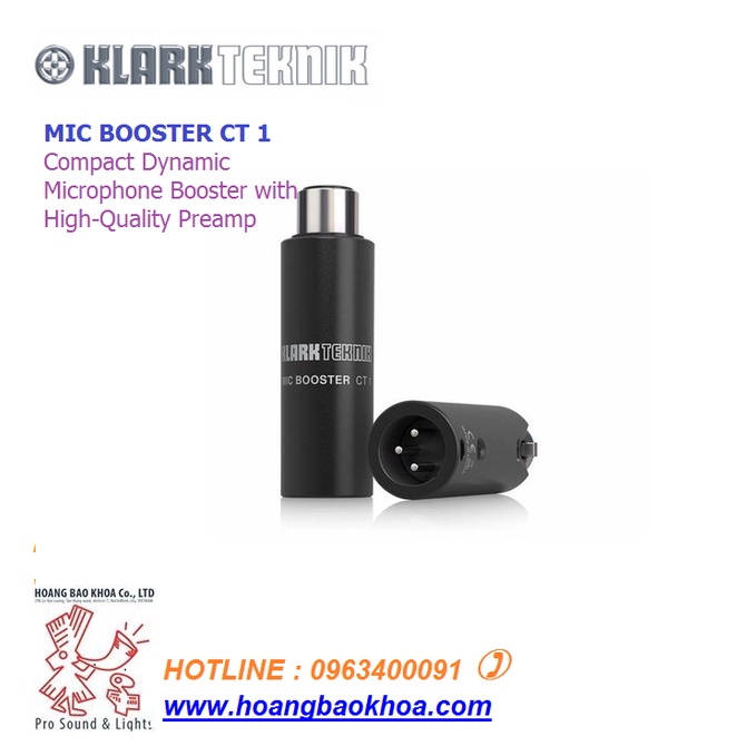 Klark Teknik Mic Booster CT-1 - Preamplificador de Micrófono en Linea