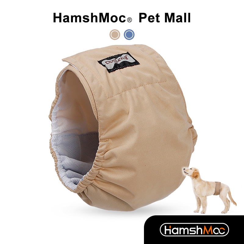 HamshMoc Tã cho chó đực có thể giặt được Dây đeo bụng cho chó có thể tái sử dụng Độ thấm hút cao Có thể điều chỉnh chống rò rỉ Quần lót thoáng khí cho chó quấn cho bệnh không kiểm soát
