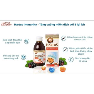 [Date 2027] Hartus' Immunity Tăng Sức Đề Kháng,Miễn Dịch,Hết Ốm Vặt.Tăng Cường Sức Khỏe Đường Hô Hấp