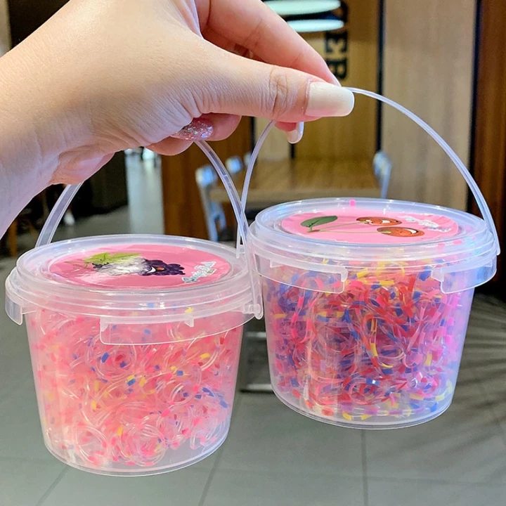 Set 2000 Dây Thun Buộc Tóc Nhiều Màu Dễ Thương Cho Bé Gái