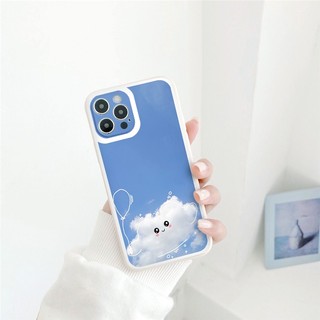 Ốp iphone - Ốp lưng iphone cạnh vuông bảo vệ camera đám mây dành cho ip 6 đến 16promax - ng339