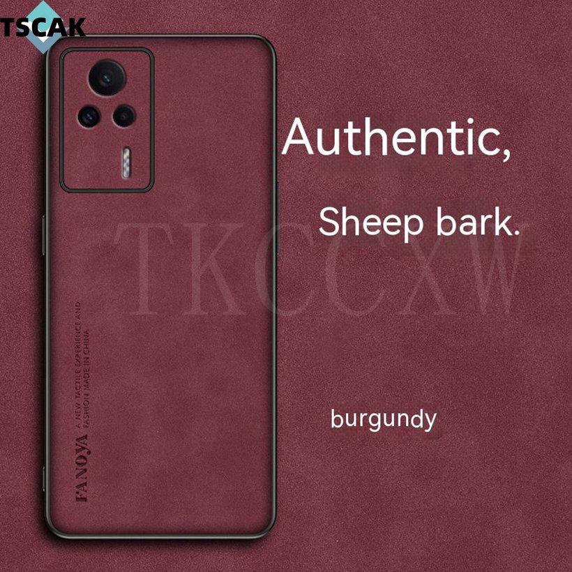 Ốp Điện Thoại Da Cừu Silicone Mỏng Thời Trang Vintage Cho Redmi K60 Pro K60E K30 K20 Pro A1 + 10C 10A
