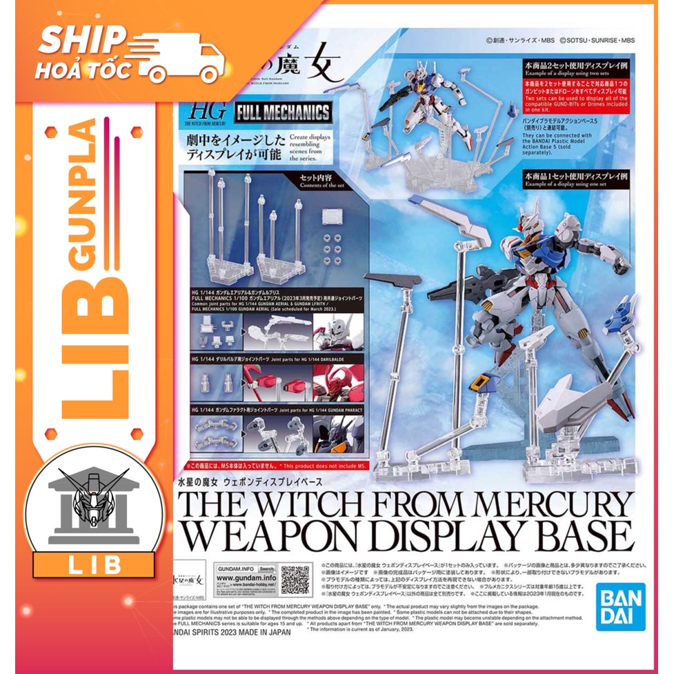 Mô hình lắp ráp phụ kiện bệ đỡ Bandai dành cho Aerial Gundam / Calibarn ...