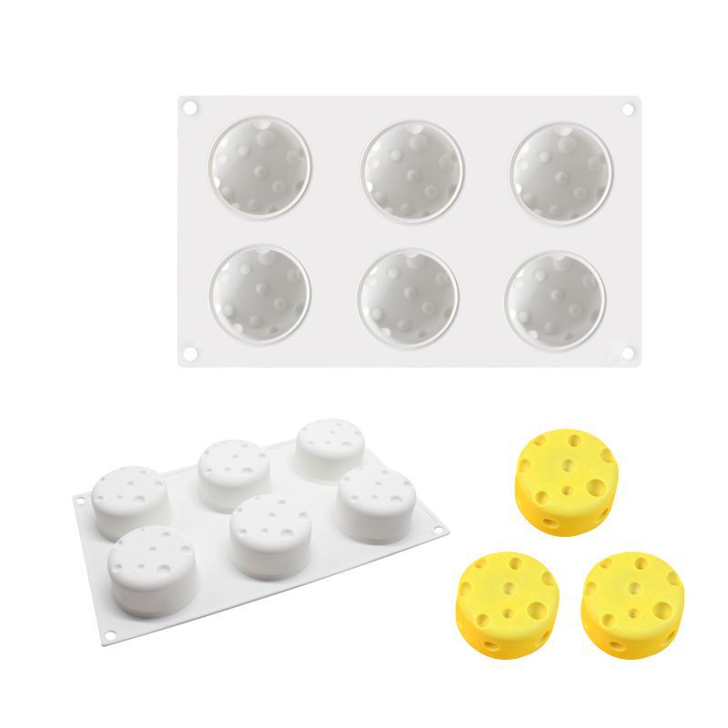 Khuôn silicone 6 Ngăn Làm Bánh mousse Kiểu Pháp