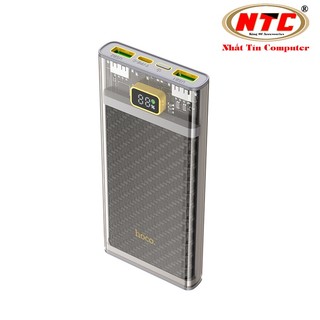 Pin dự phòng Hoco J103 10000mAh QC3.0 22.5W, PD TypeC 20W, Màn hình LCD (Xám) - Phụ Kiện Nhất Tín