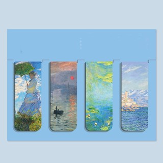 Bộ 4 Bookmark Nam Châm Hình Tranh Van Gogh