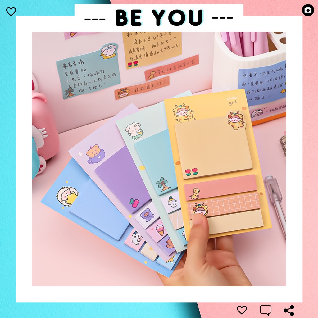 Giấy Note, Giấy Dán Ghi Chú Phong Cách Hoạt Hình Dễ Thương - BEYOU ...