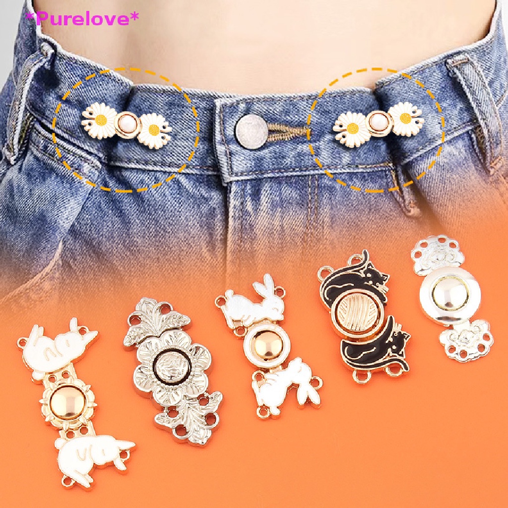 Purelove > Phụ Kiện Nút Kẹp Thắt Lưng Quần Jean Có Thể Điều Chỉnh Tiện Lợi Mới