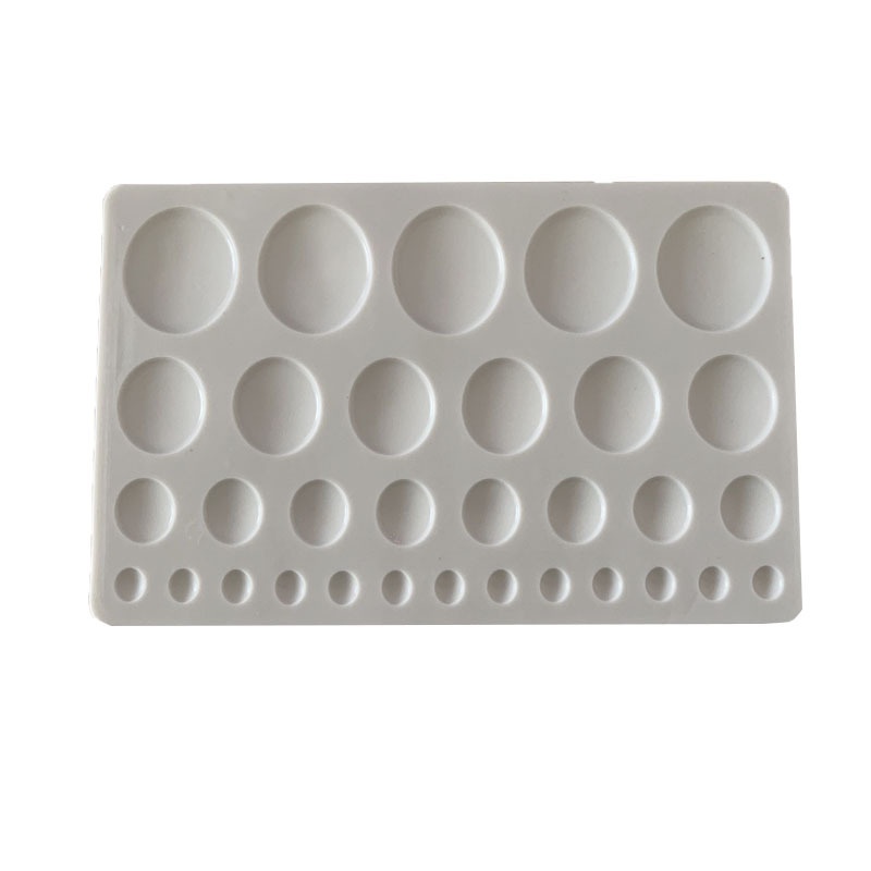 Khuôn Silicone Tạo Hình Làm Bánh Kẹo Hình Tròn / Trái Tim DIY
