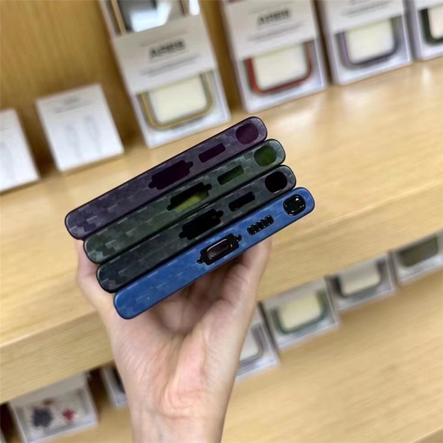 Ốp lưng PP mờ sợi Carbon siêu mỏng & mỏng KDOO cho Samsung S25 Ultra S24 Ultra S24 + Galaxy S23 UltraS23 + / S23 Vỏ Samsung siêu mờ chống trầy xước