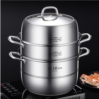 Nồi Hấp GEDO Đa Chức Năng 3 Tầng Toàn Bộ Inox 304 Cao Cấp 28-30cm - Bếp Từ- Gas Đều Dùng TỐT