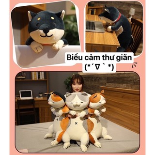 PLUSHIE - 6 mẫu Gối ôm mẫu CÚN BÔNG, MÈO BÔNG 60cm 90cm 120cm 🥰 thú bông hàng có sẵn 🌻🌻