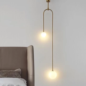 Đèn thả decor 2 bóng phòng khách, đèn thả phòng ngủ,đèn trang trí phòng ngủ,đèn decor