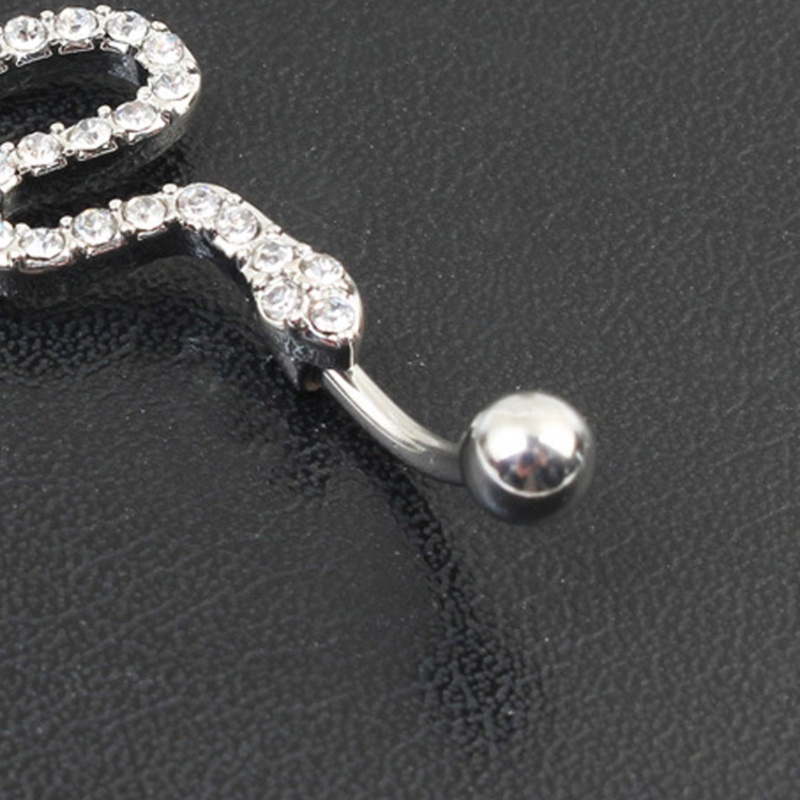 Cinna Rắn Bụng Nhẫn Zircon Rốn Vòng Dây Xích Bụng Nút Nhẫn Cơ Thể Xuyên Trang Sức