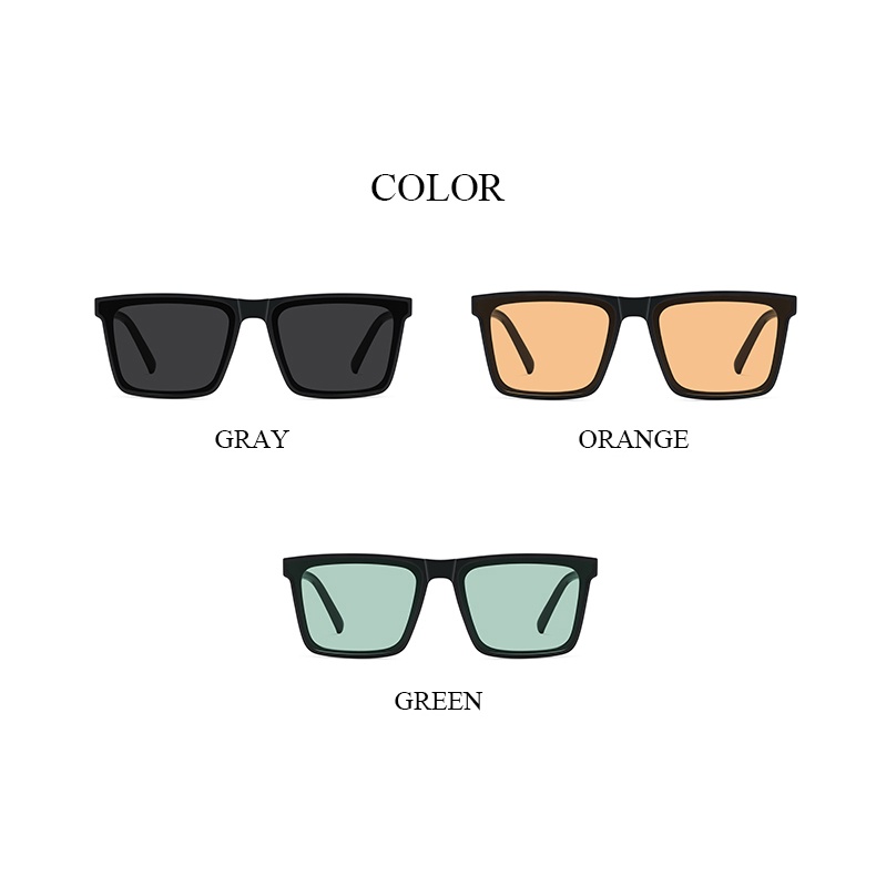 Ảnh Kính mát KATELUO TR2257 gọng vuông TR90 phong cách Hàn Quốc thời trang trẻ trung unisex 4