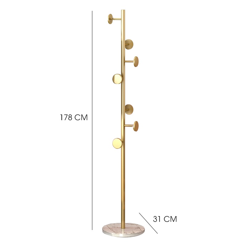 Cây Treo Quần Áo ZK21 Chân Đế Vân Đá Cẩm Thạch, Giá Treo Đồ Đứng Kim Loại Sang Trọng Phòng Ngủ | BigBuy360 - bigbuy360.vn