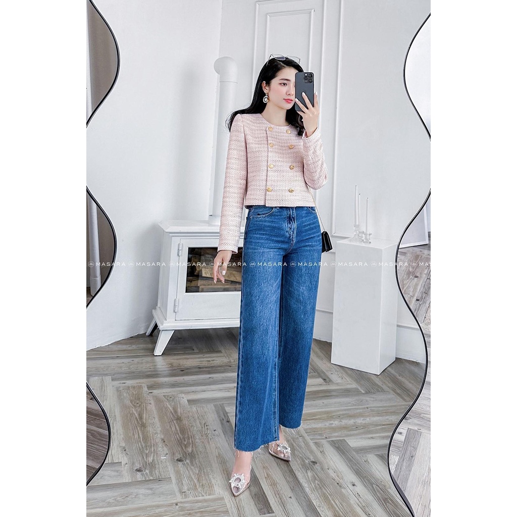 ÁO VEST 2 HÀNG NÚT MÀU HỒNG NHẠT