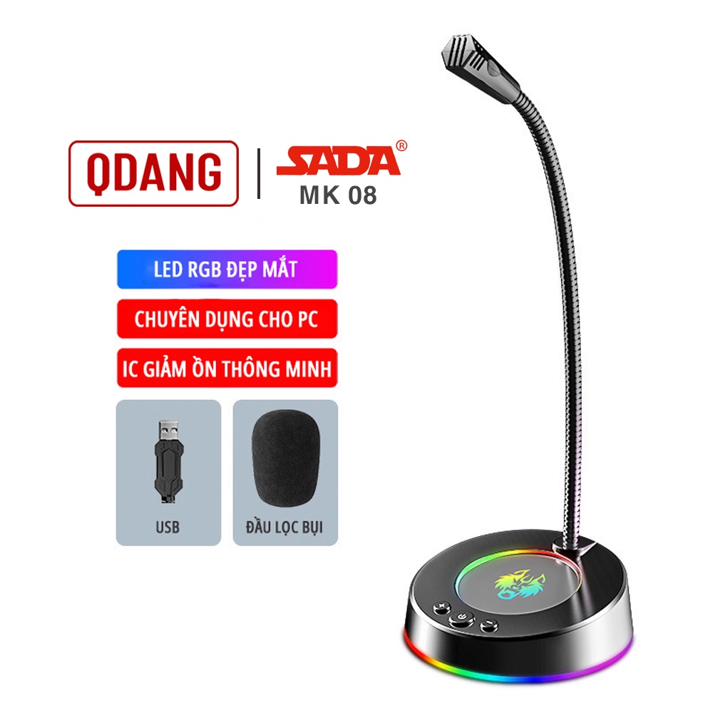 Micro máy tính để bàn led rgb gaming - Mic chống ồn âm thanh HD - Kết ...