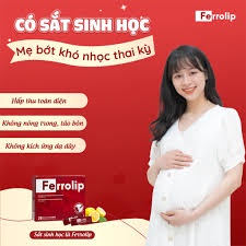 Sắt cho bà bầu sắt sinh học Ferrolip liposome bổ sung sắt cho mẹ bầu, phụ nữ mang thai, người thiếu máu thiếu sắt