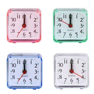 Đồng hồ báo thức vuông Mini Calico Túi du lịch di động bằng nhựa cho đồng hồ thời gian