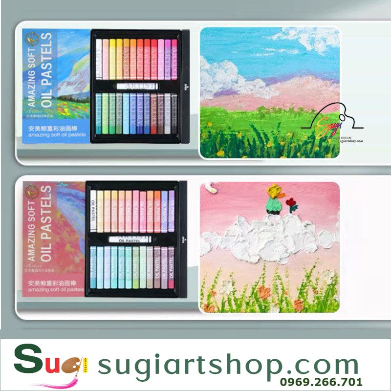 Sáp Dầu Mềm Cá Voi - 12 / 24 / 36 / 48 Màu - Sáp Màu Đắp Tranh Nổi Siêu Mềm  | Shopee Việt Nam